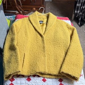 Eileen Fisher Women's Yellow Italian fabric Jacket